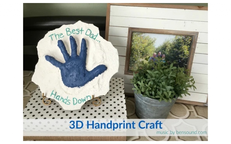 3D Handprint Craft with Instamold and Permastone